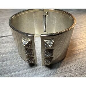 Victoria's Secret Gold Tone Rhinestone Scandalous Cuff Bracelet